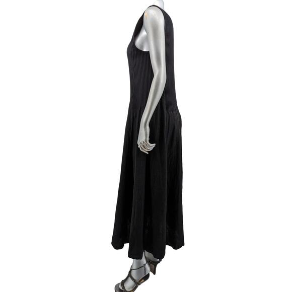 FENINI Whimsigoth Balloon Hem Maxi/Midi Dress Cotton Ribbed Tank & Linen Skirt M - Picture 7 of 14